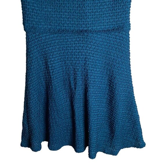 Max Studio Women's Teal Patterned A-Line Sleeveless Dress - Picture 3 of 7